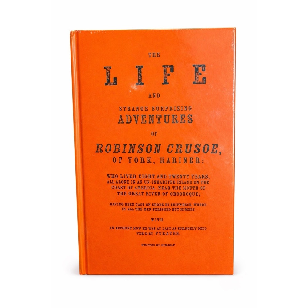 Daniel Defoe Robinson Crusoe Curiosity Box Hardcover Book New Sealed Orange
